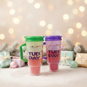 Vaso de Plástico de 32oz <span class=keywords><strong>para</strong></span> Auto, de Gran Capacidad, con Pajita, <span class=keywords><strong>para</strong></span> Café, Camping, Cerveza, Bebidas, Jugos, Fácil de Transportar, con Asa, <span class=keywords><strong>para</strong></span> Hielo - Product Image 1