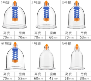 Plastik Vakum Çukurluğu Bardakları Güçlü Emiş Akupunktur Masajı Çukurluğu Seti Aspirasyon Tedavisi Vakum Aleti 12'li Set - Product Image 4