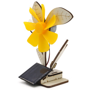 Kit de ciencia de flores solares, juguete educativo con vástago de madera para niños de 7 a 9 años, modelo de planta de energía solar, ensamblaje, aprendizaje STEM - Product Image 4