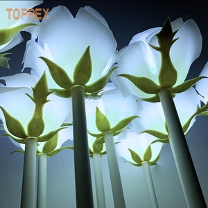 Approvisionnement d'usine Blanc Pu Artificielle Led <span class=keywords><strong>Fleur</strong></span> <span class=keywords><strong>Factice</strong></span> Cascade Real Touch Rose Bouquet Pour La Décoration De Mariage De Jardin - Product Image 1