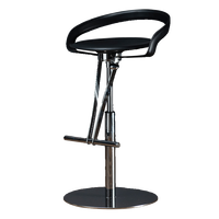 Tabouret de bar pivotant créatif de luxe léger avec dossier, en cuir pleine fleur huilé, chaise de comptoir réglable en hauteur, tabouret de bar haut