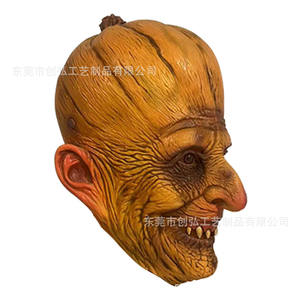 Pour <span class=keywords><strong>Amazon</strong></span> Masque de citrouille en latex effrayant exclusif pour Halloween Noël Pâques-Costume de Cosplay d'horreur pour les fêtes et le carnaval - Product Image 2