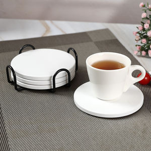 Sous-verres personnalisés avec logo imprimé, base en liège, sous-verres en céramique absorbants vierges, sublimation, ensemble de sous-verres en céramique <span class=keywords><strong>pas</strong></span> <span class=keywords><strong>cher</strong></span> - Product Image 5