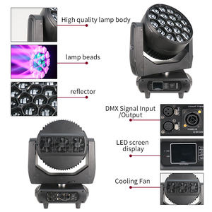 AICPOSE Professional Bee Eye 19x40w LED Zoom Lumière principale mobile RGBW 4in1 K15 Lumière de scène à tête mobile - Product Image 4