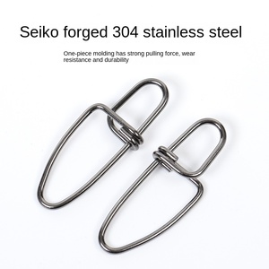 Đôi khóa ARC pin xoay Snap hook luya pin câu cá mạnh mẽ phụ kiện phụ kiện thép không gỉ 10kg tải làm việc mô hình giới hạn - Product Image 4