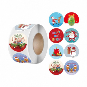 Autocollants personnalisés imperméables pour enfants, en PVC vinyle, motifs animaux mignons, fournitures scolaires, récompense pour enfant, cadeau, bougie - Product Image 2