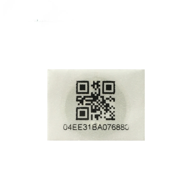 GSC 13.56 MHz Pet RFID ISO15693 NFC Paper Label with QR Code Access Control Custom Logo