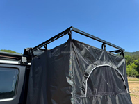 Auvent latéral pliable pour camping 4x4, tente de toilette et de douche portable, tente de douche extérieure pliable à fixer sur le côté de la voiture