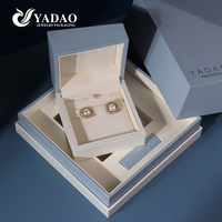 Boîte à bijoux de luxe pliable YADAO avec logo personnalisé et boîte extérieure pour ranger bagues, boucles d'oreilles, colliers et bracelets - Vente en gros usine