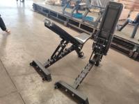 Banc de musculation réglable NO.62 avec rangement pour poids, équipement de fitness professionnel de qualité supérieure pour salle de sport