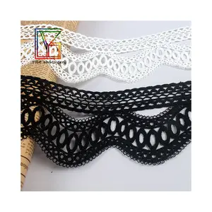 supplier Hot Sale Wholesale High quality white water soluble embroidery flower lace for clothing and home textile trim