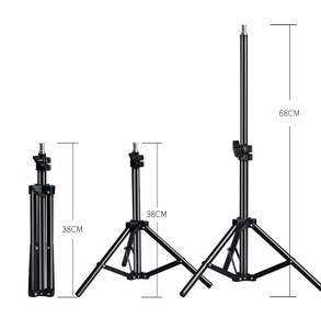 <span class=keywords><strong>Trépied</strong></span> de 2m pour anneau lumineux de téléphone Camara <span class=keywords><strong>Trépied</strong></span> portable flexible pour selfie - Product Image 3