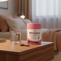 Compléments Chinaherbs pour les bouffées de chaleur - Capsules de soutien pour la ménopause, confort contre la transpiration nocturne, équilibre de la température corporelle