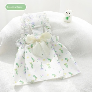 Ropa para Perros Echo, Ligera, con Clip para Correa, Estilo Princesa Floral Francés, Nuevo Estilo para Primavera/Verano, para Bichón y Gatos Teddy - Product Image 6