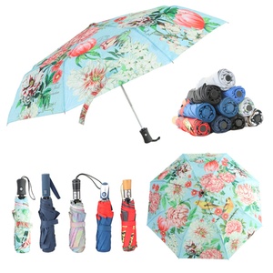 Custom Cartoon Manual Control Automatic Open Folding Umbrella Adult Safety Rain Umbrella Lightweight Waterproof Travel - Product Image 3