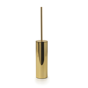 ELETTRA LINE - Porte-brosse WC en acier inoxydable doré 8x46,8 cm - Product Image 1