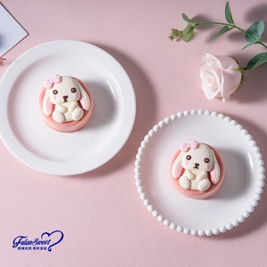 Venta al por mayor lindo conejo <span class=keywords><strong>pastel</strong></span> fresa Mousse sabor <span class=keywords><strong>cumpleaños</strong></span> postres con entrega rápida <span class=keywords><strong>pastel</strong></span> congelado - Product Image 3