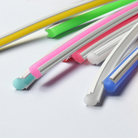 Manchon en silicone séparé, diffuseur de tube flexible néon, profil de corps, rainure de couverture, boîtier de bande néon pour éclairage néon LED, enseigne en acrylique
