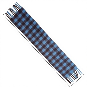 Bufanda Clásica Versátil a Rayas y Cuadros, Envoltura de Cuello de Invierno con Borlas de Imitación de Cachemira - Product Image 4