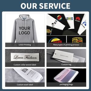 Suéter de otoño e invierno para hombre, suéteres de cuello redondo, tela de algodón personalizada con forro polar interior sólido, suministro ODM - Product Image 6