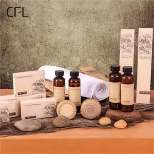 Champú y Acondicionador de gel de ducha para habitaciones de hotel, conjunto de artículos de aseo personalizados, rectangular, de fábrica - Product Image 1