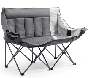 Hot Sale Double Camping <strong>Chair</strong> Oversized Padded for Adults Heavy Duty <strong>Folding</strong> Loveseat for Outdoor Camping Beach Lawn - Product Image 6