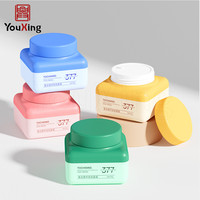 Bouteilles et pots en plastique PS personnalisés de 50 ml avec bouchons à vis ABS pour crème pour les yeux, crème pour le visage, lotion faciale, masque capillaire, cosmétiques |   Sérigraphie