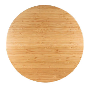 Bandeja giratoria redonda de bambú y madera para servir en la cocina, para uso doméstico. - Product Image 3