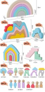 Classic New Arrivals Wooden Building Block Sets Babys Diy Early Educational Learning Montessori Games Toys for Kids Boys Girls - Product Image 6