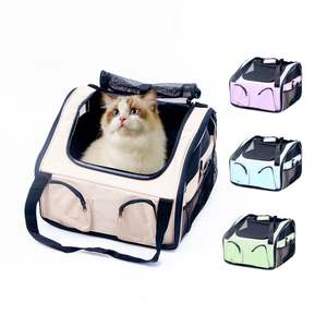 Bolsa de Transporte para Gatos Personalizada al por Mayor con Logotipo, Expandible, Aprobada por Aerolíneas, Plegable, Duradera, Transpirable, de Tela Oxford - Product Image 3