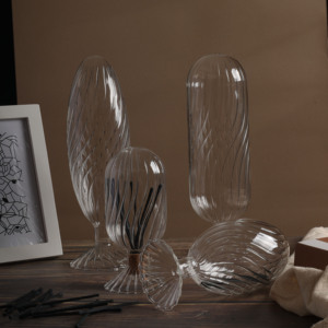 热卖手工吹制独特玻璃器皿安全火柴储物瓶火柴装在罐子里 - Product Image 2