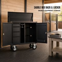Coffre de rangement portable pour équipement équestre à conception séparable, boîte à selle de cheval personnalisée, fabricant OEM ODM