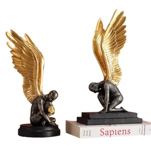 Figurine d'ange créative en résine, décoration de table pour salon, bureau, maison, sculpture artistique - Product Image 5