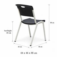 Chaise à panneau incurvé portable, légère, imperméable et lavable pour la restauration, les dortoirs et les porches – Achat en gros