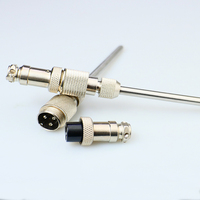 Sonde de type K/Pt100, prise compatible aviation, thermocouple blindé, résistance thermique WZPK/WRNK-171, capteur de température OEM