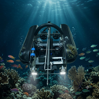Robot de pêche sous-marine professionnel, drone sous-marin avec système d'assistance de ciblage infrarouge, caméra HD ROV