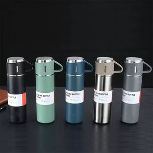 Presente do negócio Vacuum Flask Set 500ml Garrafa De Água Quente De Aço Inoxidável com Tampa Garrafa Térmica De Café Durável - Product Image 6