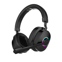 Casque de jeu sans fil avec micro ENC, double connexion 2.4G et faible latence, design supra-auriculaire pour PC, PS4, PS5, XBOX, Switch