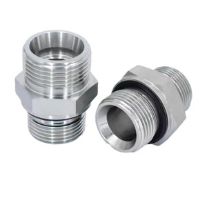 Raccord fileté de type H Ou Shun 20H-20*1.5 pour tuyau hydraulique haute pression en acier au carbone zingué - Product Image 1