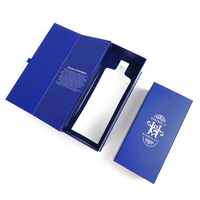 Vodka Whisky Wine Single Bottle Box Caja magnética abatible de cartón rígido para copa de vino Small Business