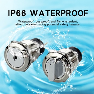 Interruttore Rotativo Autobloccante <span class=keywords><strong>Jinxing</strong></span> 22mm in Acciaio Inox IP66 2 Posizioni 1NO 1NC - Product Image 3