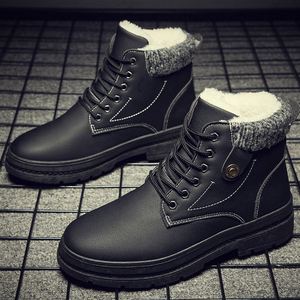 Vente en gros de nouvelles bottes d'hiver chaudes pour hommes, en fourrure, imperméables, à tige haute, résistantes au froid - Product Image 4