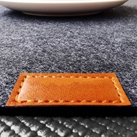 Napperon lavable en feutre antidérapant, 4 tapis de Table en feutre avec 4 dessous de verre et 4 sacs de couverts pour couteau et fourchette, livraison gratuite