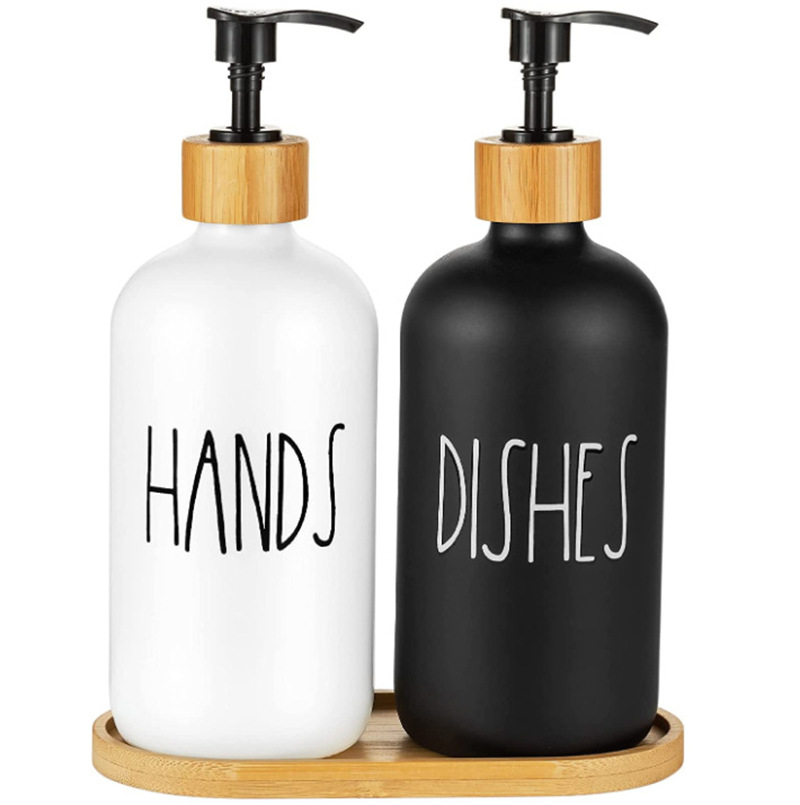 500ML Wholesale Customized Colored Spraying color Liquid Pump Bottle Soap Bottle