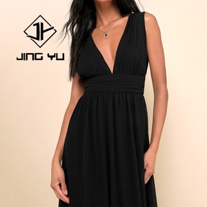 Vestido Casual de Lujo Personalizado, Vestido de Noche con Abertura Profunda en V, Alta Calidad, 100% Rayón, Tela Suave, Vestido Maxi - Product Image 5