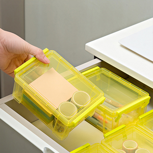 Trong Suốt PP Hình Chữ Nhật Tiêm Lưu Trữ Hộp Nắp Đa-Chức Năng Stackable Bền Vững Đồ Chơi Văn Phòng Phẩm Tổ Chức Cho Hộ Gia Đình - Product Image 5