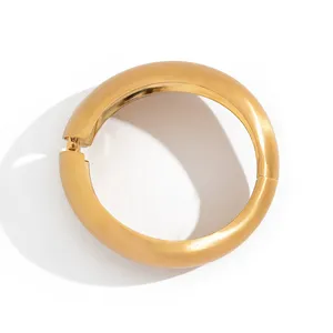 Wonder. JZ-068 European American Trendy Gold-color Plated Copper Women's <b>Ring</b> Simple Arc <b>Opening</b> Geometric Design-Anniversary - Product Image 6