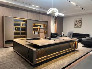 Muebles de oficina Mesa de MDF Executive CEO Escritorio de oficina de gama alta Respetuoso con el medio ambiente para muebles comerciales - Product Image 5