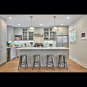 Gabinetes de Cocina Lacados con Acabado Shaker en Color Personalizado de Fábrica, Ofrecemos un Nuevo Diseño de Muebles de Cocina, Unidades de Cocina Modulares con Isla - Product Image 2