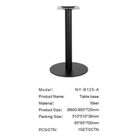 Table à manger en métal minimaliste pour usage commercial, table de contrat en acier robuste, idéale pour les restaurants et les banquets